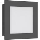 ARDEBO.de LCD Wandleuchte Typ 3007LED, 12W, 1000lm, 3000K, graphit