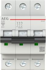 AEG EN63C25 Leitungsschutzschalter AC C, 25A, 3p, 400V, 3TE (2CDS253088R0254)