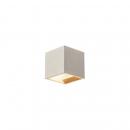 ARDEBO.de SLV SOLID CUBE Wandleuchte, QT14, grau, max. 25W (1000910)