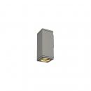 ARDEBO.de SLV THEO WALL Outdoor Wandleuchte, QPAR51, eckig, grau, max. 35W (229524)