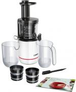 Bosch MESM500W Entsafter VitaExtract, 150 W, Gentle Squeezing Technology, VitaExtract-Rezeptheft, weiß