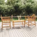 Gartenstühle 2 Stk. 91x62x94 cm Massivholz Teak