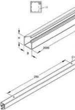 Kleinhuis LCD96.5 LCD-Minikanal, 12,8x13x2000 mm, PVC, Sepiabraun