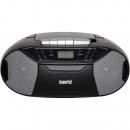 ARDEBO.de - PBB 1 Compacte tragbare Boombox mit CD-Player, Kassettendeck und FM-Radio