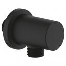 ARDEBO.de GROHE Rainshower Wandanschlussbogen, runde Rosette, Außengewinde, eigensicher, phantom black (22118KF0)