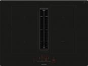 ARDEBO.de Siemens ED711HGA7 iQ500 Induktionskochfeld mit Dunstabzug+Flachkanal L(ED711HQ26E+HZ9VDSB2 ), 70cm breit, Rahmenlos aufliegend, schwarz