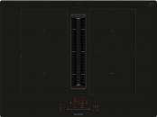 ARDEBO.de Siemens ED711HGA6 iQ500 Induktionskochfeld mit Dunstabzug+Flachkanal S(ED711HQ26E+HZ9VDSB4), 70cm breit, Rahmenlos aufliegend, schwarz