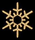 ARDEBO.de - Snow Flake, ~85x85cm, 220- 240V, 2D, LED ww, 19W, T-2