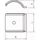 OBO Bettermann Gegenwanne 16-22mm, St, FT (100 ST)