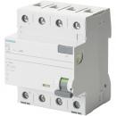 Siemens FI-Schutzschalter, 4-polig, Typ A, In: 40 A, 30 mA, Un AC: 400 V