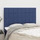 Kopfteile 4 Stk. Blau 72x5x78/88 cm Stoff