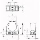 OBO Bettermann Quick-Schelle M20, PP, lichtgrau, RAL 7035 (100 ST)