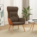 ARDEBO.de - Relaxsessel Braun Stoff und PVC