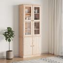 ARDEBO.de - Vitrinenschrank ALTA 77x35x186,5 cm Massivholz Kiefer