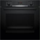 ARDEBO.de Bosch HBA574BB3 Serie 4 EEK: A+ Einbaubackofen, 71 L, 60 cm breit, 3D-Heißluft, AutoPilot 10, Versenkknebel, Pyrolytisch+Hydrolytisch, schwarz