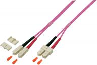 ARDEBO.de EFB-Elektronik LWL Patchkabel Duplex Jumper SC-SC 50/125µ, OM4, erika violett, 3,0mm, 10m (O0318.10)