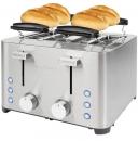 ARDEBO.de ProfiCook PC-TA 1252 Toaster, 4 Scheiben, 1500 W, Krümelschubladen, Edelstahl