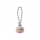 Trixie Naturgummiball am Seil  7 cm 24 cm