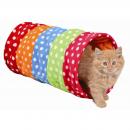 Trixie Spieltunnel, Fleece  25 × 50 cm, bunt