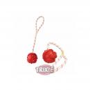 Trixie Ball am Seil, schwimmt, Naturgummi  4,5 cm 35 cm