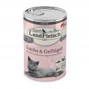 ARDEBO.de LandFleisch Cat Adult Gelee mit Lachs & Geflügel 400 g