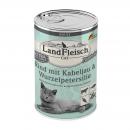 ARDEBO.de LandFleisch Cat Adult Pastete Rind, Kabeljau, Wurzelpetersilie 400 g