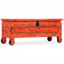 ARDEBO.de - Aufbewahrungstruhe Massivholz Mango 101x39x42 cm Rot