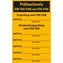 Hein Industrieschilder Prüfnachweis-Aufkleber für Sicherungskästen, Heft =10 St.