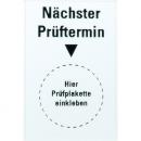 Hein Industrieschilder Kabel-Plaketten, transparent "nächster Prüftermin" (8 St.)