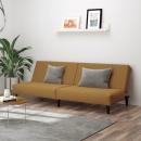 ARDEBO.de - Schlafsofa 2-Sitzer Braun Samt