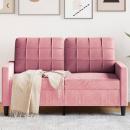 ARDEBO.de - 2-Sitzer-Sofa Rosa 120 cm Samt