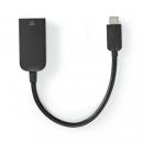 USB-C? Adapter | USB 3.2 Gen 1 | USB-C? Stecker | HDMI? Ausgang | 4K@60Hz | 0.20 m | Rund | Vernickelt | PVC | Schwarz | Plastikbeutel