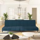 ARDEBO.de - Schlafsofa 2-Sitzer Blau Samt