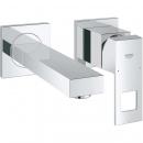 ARDEBO.de GROHE Eurocube 2-Loch-Waschtischbatterie, Wandmontage, Fertigmontageset für 23200, Ausladung 171 mm, chrom (19895000)