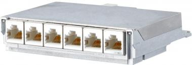 ARDEBO.de Metz Connect E-DAT C6A 6 Port Modul für 1 HE Einsatz (860018-11C-E)