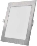 ARDEBO.de EMOS NEXXO ZD2243 LED-Einbauleuchte, quadratisch, Change CCT, 18W, 1600lm, 225x225mm, silber (1540231870)