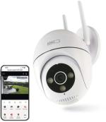 ARDEBO.de EMOS H4057 GoSmart rotierende Outdoor IP-Kamera, WiFi IP-800, WASP, weiß/silber (3024040570 )