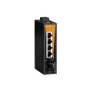 ARDEBO.de Weidmüller IE-SW-BL05-4TX-1ST Netzwerk-Switch, unmanaged, Fast Ethernet, 4x RJ45, 10/100BaseT(X), 1x ST-Multimode, IP30 (1240880000)