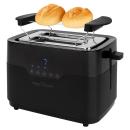 ARDEBO.de ProfiCook Toaster PC-TA 1244, 2 Scheiben, Sensor Touch-Bedienung, Brötchenaufsatz, schwarz