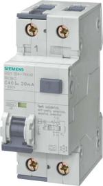 ARDEBO.de Siemens 5SU1354-4KK16 FI/LS-Schalter, 10 kA, 1P+N, Typ F, superresistent K, 30 mA, C-Char, In: 16 A, Un AC: 230 V