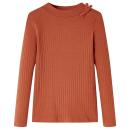 ARDEBO.de - Kinder-Langarmshirt Cognac 128