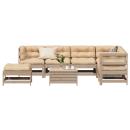 ARDEBO.de - 8-tlg. Garten-Lounge-Set mit Kissen Massivholz Kiefer