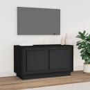 TV-Schrank Schwarz 80x35x45 cm Holzwerkstoff