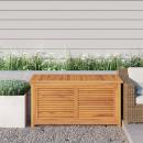 Gartenbox mit Beutel 114x50x58 cm Massivholz Teak