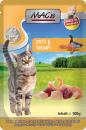 MACs Cat Pouch Pack Huhn, Ente & Shrimps 100g (Menge: 12 je Bestelleinheit)