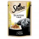 Sheba Portionsbeutel Delicato mit Huhn in Gelee 85g (Menge: 28 je Bestelleinheit)