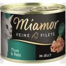 Miamor Dose Feine Filets Thunfisch & Reis 185 g  (Menge: 12 je Bestelleinheit)