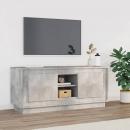 TV-Schrank Betongrau 102x35x45 cm Holzwerkstoff