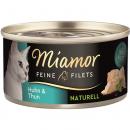 Miamor Dose Feine Filets Naturelle Huhn & Thunfisch 80 g (Menge: 24 je Bestelleinheit)