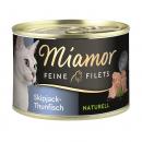 Miamor Dose Feine Filets Naturelle Skipjack-Thunfisch 156 g  (Menge: 12 je Bestelleinheit)